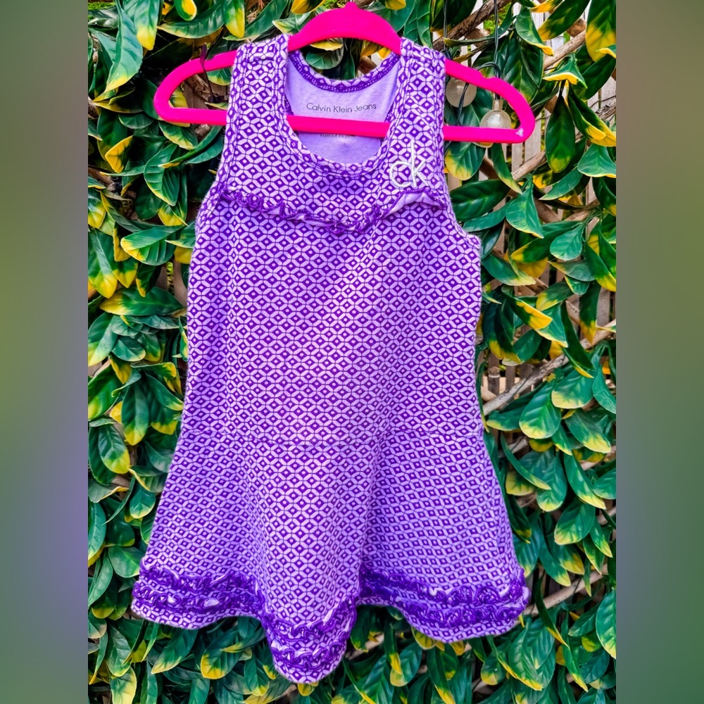 ▪️10/$25- Calvin Klein Jeans Purple Printed Dress